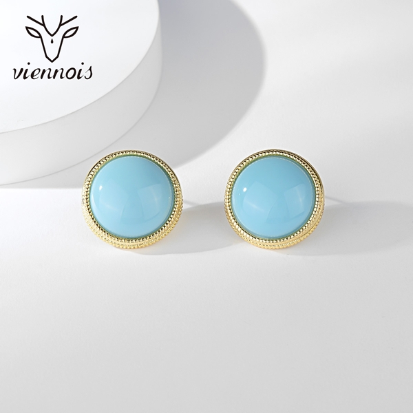 Picture of Recommended Blue Resin Stud Earrings from Top Designer