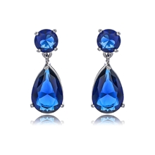 Show details for Low Cost Platinum Plated Copper or Brass Dangle Earrings with Low Cost