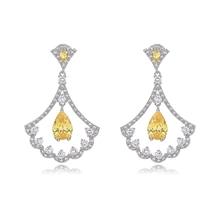Show details for New Cubic Zirconia Luxury Dangle Earrings