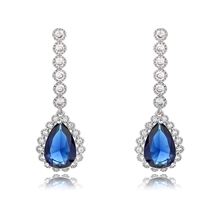 Show details for Copper or Brass Luxury Dangle Earrings in Exclusive Design