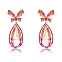 Show details for Low Price Gold Plated Copper or Brass Dangle Earrings from Trust-worthy Supplier