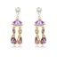 Show details for Origninal Medium Copper or Brass Dangle Earrings