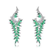 Show details for Casual Green Dangle Earrings with Beautiful Craftmanship