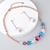 Picture of Shop Platinum Plated Opal Necklace and Earring Set with Wow Elements
