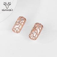 Picture of Trendy Rose Gold Plated Dubai Stud Earrings with No-Risk Refund