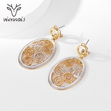 Show details for Brand New Gold Plated Big Dangle Earrings with Full Guarantee