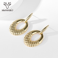 Picture of Featured Gold Plated Dubai Dangle Earrings with Full Guarantee