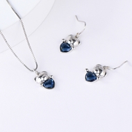 Show details for New Season Blue Zinc Alloy 2 Piece Jewelry Set with SGS/ISO Certification