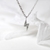 Picture of Distinctive White Cubic Zirconia Pendant Necklace of Original Design