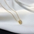 Picture of Fancy Small Gold Plated Pendant Necklace