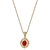 Picture of 925 Sterling Silver Red Pendant Necklace Online Only