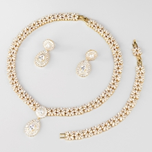 Show details for Women's Copper or Brass Big 3 Piece Jewelry Set Factory Supply