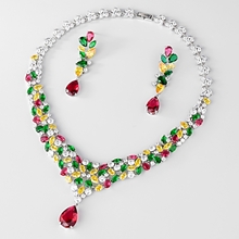 Show details for Beautiful Cubic Zirconia Big 2 Piece Jewelry Set