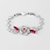 Picture of Sparkly Flowers & Plants Red Fashion Bracelet