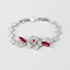 Show details for Sparkly Flowers & Plants Red Fashion Bracelet