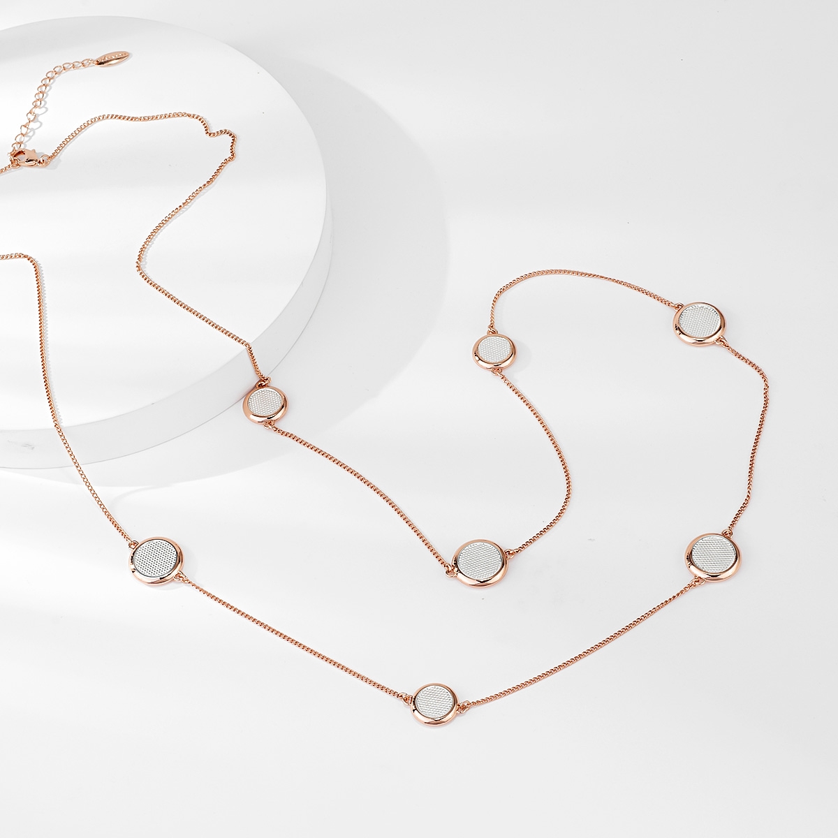 Zinc Alloy Classic Long Chain Necklace with 37 Day Delivery