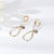 Picture of Designer Gold Plated Copper or Brass Dangle Earrings with Easy Return