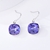 Picture of Trendy Purple Zinc Alloy Dangle Earrings with No-Risk Refund