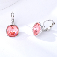 Show details for Zinc Alloy Pink Small Hoop Earrings with 3~7 Day Delivery