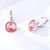 Picture of Zinc Alloy Pink Small Hoop Earrings with 3~7 Day Delivery