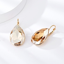 Show details for Origninal Swarovski Element Zinc Alloy Small Hoop Earrings