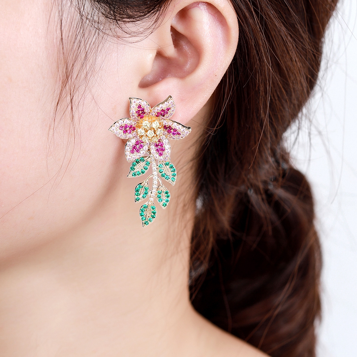 Luxury Cubic Zirconia Dangle Earrings Online Only