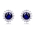 Picture of Attractive Blue Platinum Plated Stud Earrings For Your Occasions