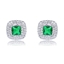 Show details for Brand New Green Medium Stud Earrings with SGS/ISO Certification
