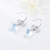 Picture of Love & Heart Swarovski Element Dangle Earrings at Unbeatable Price