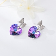 Show details for Great Swarovski Element Zinc Alloy Stud Earrings