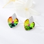 Show details for Delicate Swarovski Element Platinum Plated Stud Earrings