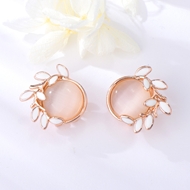 Picture of Zinc Alloy Opal Stud Earrings with Member Discount