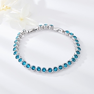 Show details for Zinc Alloy Swarovski Element Fashion Bracelet Online Shopping