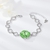 Picture of Pretty Platinum Plated Green Bracelets