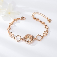 Show details for Filigree Swarovski Element Small Fashion Bracelet