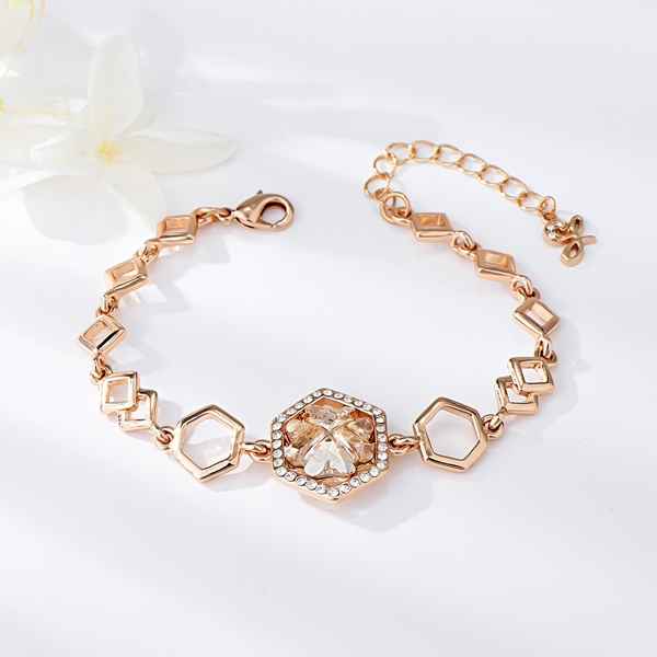 Picture of Filigree Swarovski Element Small Fashion Bracelet