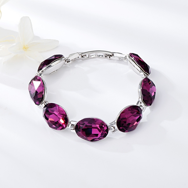 Picture of Recommended Pink Swarovski Element Fashion Bracelet from Top Designer