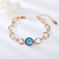 Show details for Great Swarovski Element Blue Fashion Bracelet