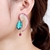 Picture of Designer Gold Plated Colorful Dangle Earrings with No-Risk Return