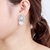 Picture of Purchase Platinum Plated Cubic Zirconia Dangle Earrings with Wow Elements