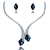 Picture of Delicate Curvy Crystal Big 2 Pieces Jewelry Sets