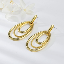 Show details for Nickel Free Gold Plated Medium Drop & Dangle Earrings with Easy Return
