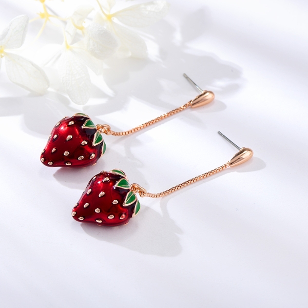 Picture of Inexpensive Rose Gold Plated Zinc Alloy Dangle Earrings from Reliable Manufacturer