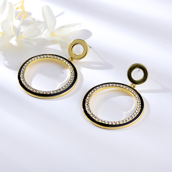 Picture of Zinc Alloy Medium Dangle Earrings From Reliable Factory