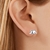 Picture of Unique Small Platinum Plated Stud Earrings