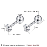 Picture of Great Cubic Zirconia Small Stud Earrings