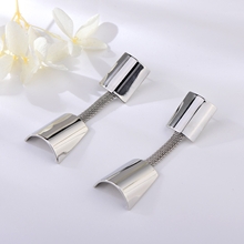 Show details for Origninal Big Platinum Plated Dangle Earrings