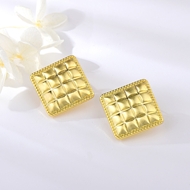 Picture of Funky Dubai Gold Plated Big Stud Earrings