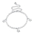 Picture of Stylish Small Platinum Plated Anklet