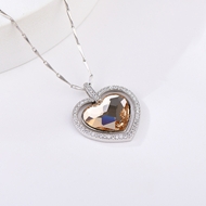 Show details for Charming Platinum Plated Small Pendant Necklace As a Gift